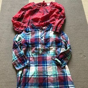 2 Crewcuts Tunics 4-5T